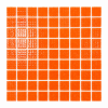 Plancha de gresite Naranja B18 25 x 25 mm para reparaciones de piscina