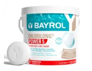Chlorilong Power 5 con capsulas clorodor control multiacción 5 kg Bayrol