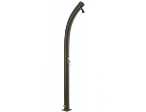 Ducha solar PVC Curvada negra Gre