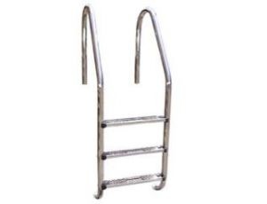 Escalera estandar piscina enterrada en acero inoxidable Aisi 316 Gre
