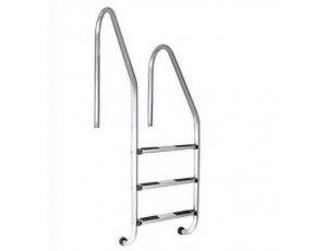 Escalera piscina asimétrica Flexinox en acero inoxidable Aisi-316