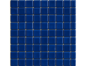 Plancha de gresite Azul oscuro B28 25 x 25 mm para reparaciones de piscina