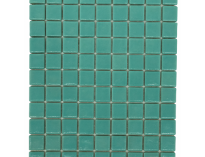 Plancha de gresite  Azul turquesa A5 20 x 20  mm para reparaciones de piscina