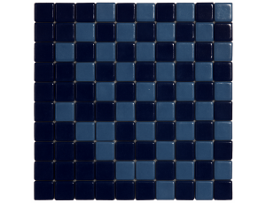 Plancha de gresite Mix azul B48 23 x 23  mm para reparaciones de piscina