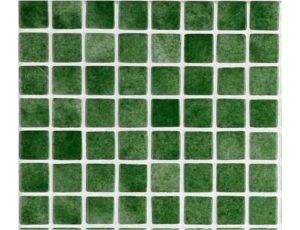 Gresite para piscinas verde y blanco niebla Z22 25 x 25 mm