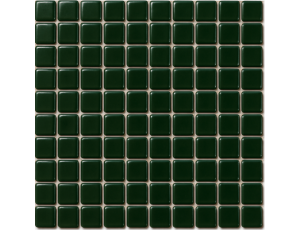 Plancha de gresite Verde oscuro Z37  22 x 22 mm para reparaciones de piscina