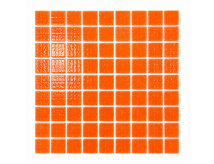 Plancha de gresite Naranja B18 25 x 25 mm para reparaciones de piscina