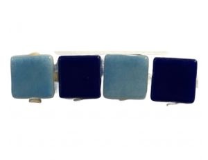 Plancha de gresite  Azul claro y oscuro Z39  21 x 21 mm para reparaciones de piscina