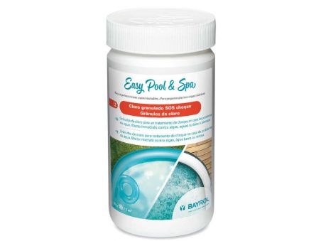 Cloro granulado SOS choque Easy Pool & Spa 1 kg para piscinas desmontables Bayrol