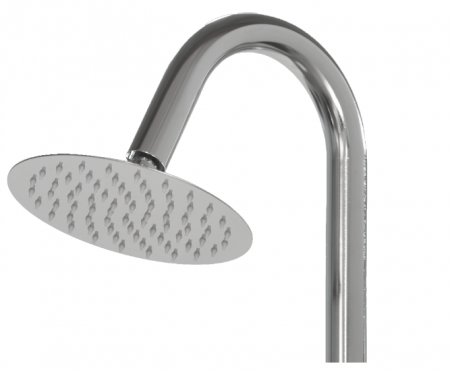 Ducha piscina Redonda CRM acero inoxidable AISI 304