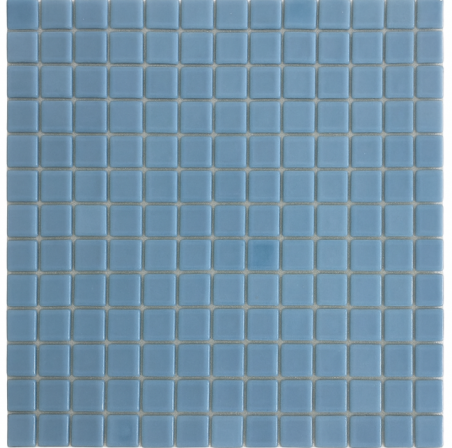 Plancha de gresite  Azul B49 25 x 25 mm para reparaciones de piscina