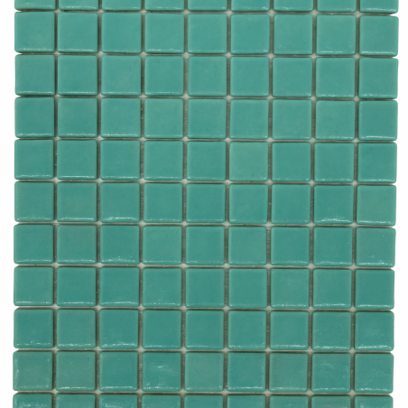 Plancha de gresite  Azul turquesa A5 20 x 20  mm para reparaciones de piscina