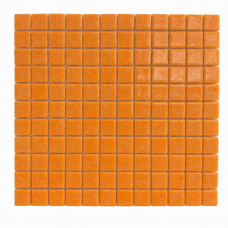 Plancha de gresite naranja A30 25 x 25 mm para reparaciones de piscina