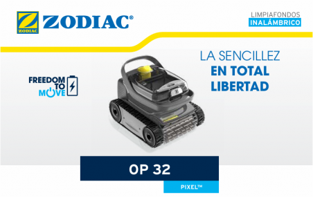 Limpiafondos piscina inalámbrico Zodiac Pixel OP  32