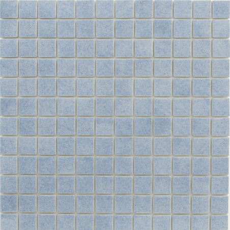 Plancha de gresite Azul niebla antideslizante Z41 24 x 24 mm para reparaciones de piscina