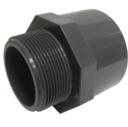 Terminal de adaptación PVC encolar y roscar macho D. 50 1 1/2
